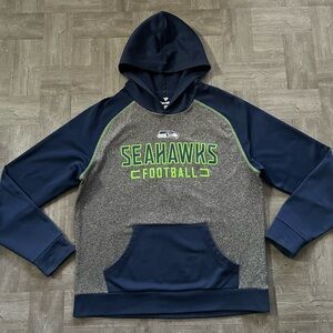 Seattle Seahawks Hoodie Men’s Large Performance Fleece Hooded Football NFL Team